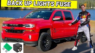 CHEVROLET SILVERADO BACK UP REVERSE LIGHT FUSE LOCATION REPLACEMENT 2014 2015 2016 2017 2018 2019