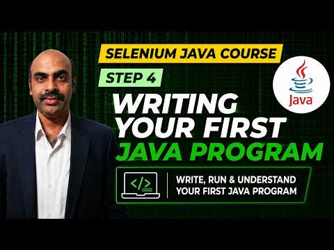 Step 4 Writing Your First Java Program