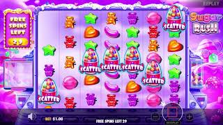 7 SCATTERS ON SUGAR RUSH PAYS HUGE (BIG WIN) #slot #maxwin #livestreaming