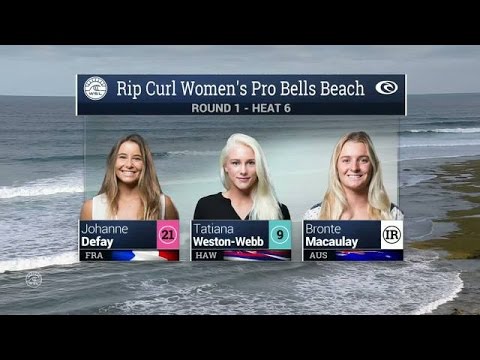 2016 Rip Curl Women’s Pro Bells Beach: Round 1, Heat 6 Video