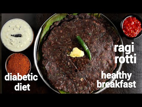 2 ways healthy diabetic friendly ragi roti recipe | finger millet recipe | ragi rotti | nachni roti
