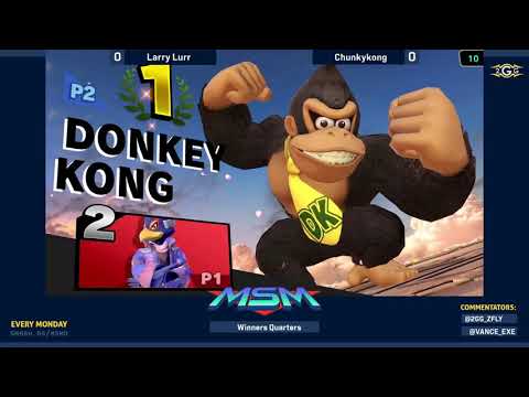 MSM Online 10   Larry Lurr Falco Vs ChunkyKong Donkey Kong Winners Quarters   Smash Ultimate
