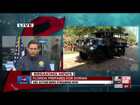 Gov. Ron DeSantis delivers Labor Day update on Hurricane Dorian