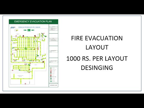 Only Supply autoglow Fire Evacuation Map