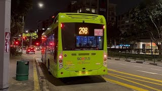SBS Transit Volvo B5LH Hybrid [SG3042Y] on Feeder 298 departing Bus Stop 76139
