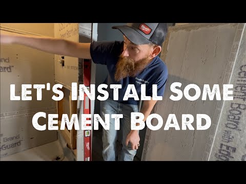 Installing Cement Board On Shower Walls