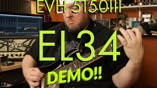 Video thumbnail for EVH 5150III EL34 50W Demo by GearZombie