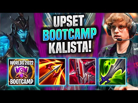 UPSET HARD CARRY WITH KALISTA IN NA BOOTCAMP! - FNC Upset Plays Kalista ADC vs Caitlyn! |