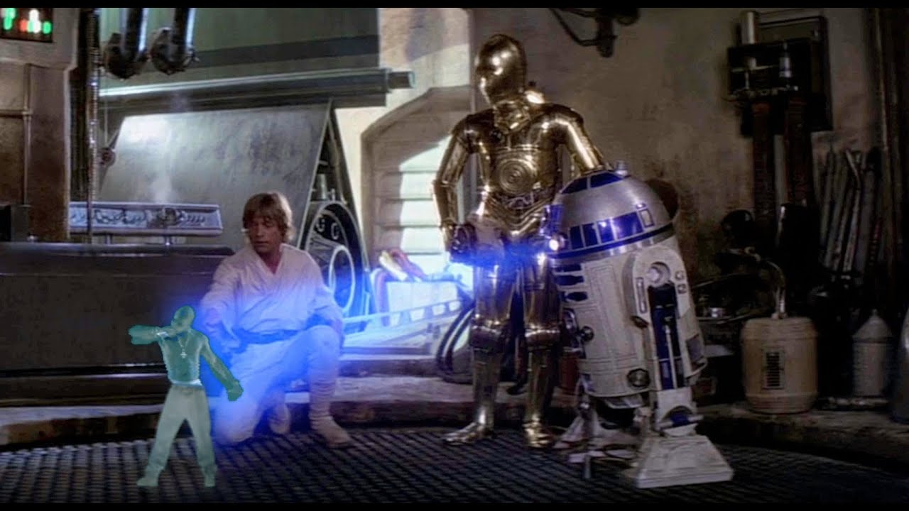 R2-D2 Has A Very Important Message From Hologram Tupac
