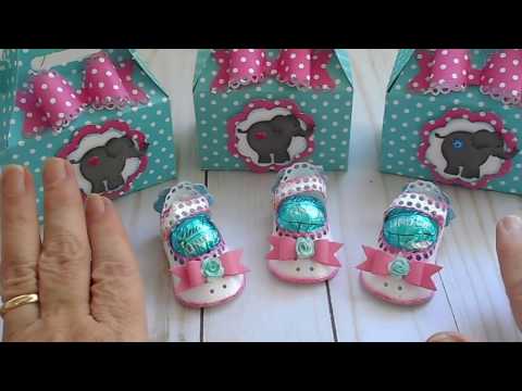 Baby Girl Elephant Shower themed Favors