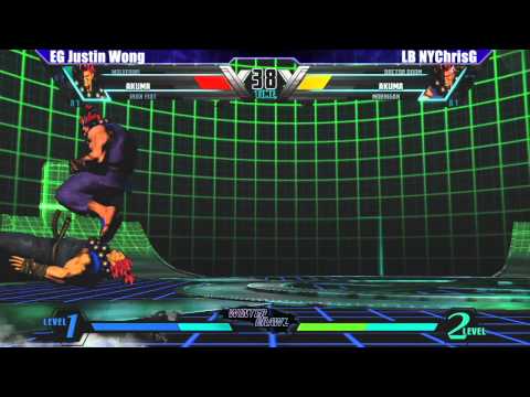 UMVC3 Winners Finals EG Justin Wong vs LB NYChrisG - WB6 Road to Evo 2012