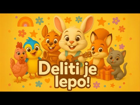 Deliti je lepo – Pesmica za otroke o prijaznosti in sodelovanju