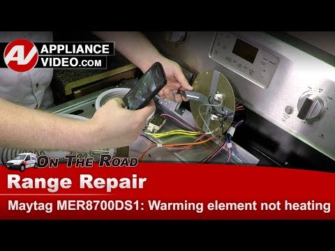 Maytag Stove Repair - Not Heating - Warming Element
