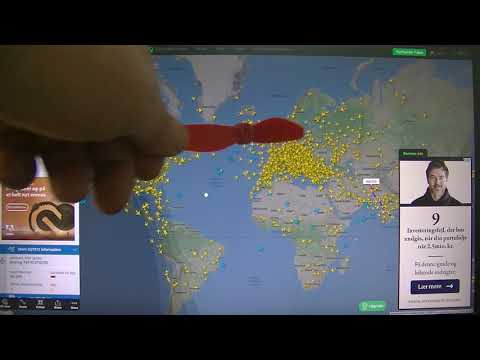 MongoTV_6850 - FlightRadar 24 - Del 11 - Flytrafik Over Afghanistan - Kabul Indtages
