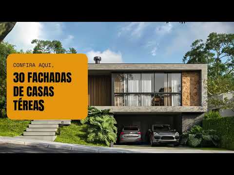 Confira 30 fachadas incríveis de casas térreas para você se inspirar!