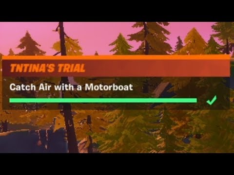 Catch Air with a Motorboat Guide (Easy Method) – Fortnite (TNTinas Trial Challenges)