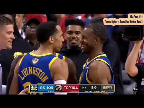 Final minutes of Game 2 of the NBA Finals with Iguodala's CLUTCH 3-pointer to seal the game!