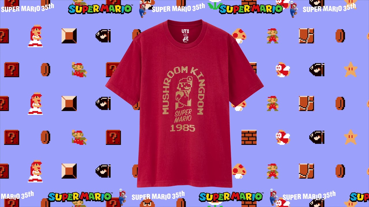 ユニクロ マリオのコラボtシャツとステテコ 8ビットから3dまで七変化 ろんぶり