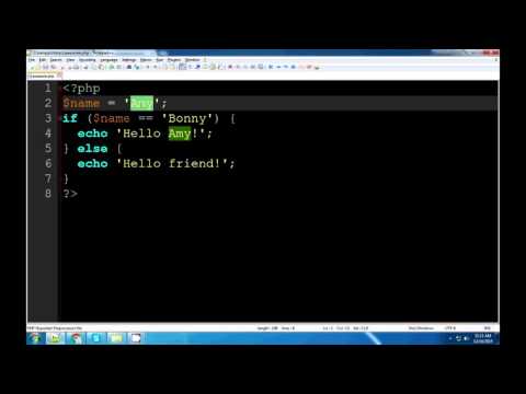 PHP Tutorial if elseif else
