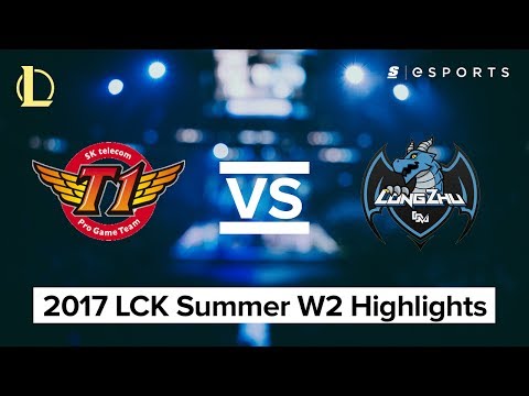 HIGHLIGHTS: SK Telecom T1 vs. Longzhu Gaming (2017 LCK Summer)