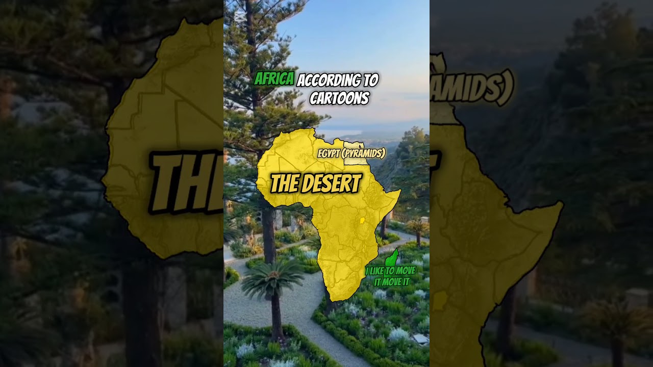 africa according to cartoons #map #mapping