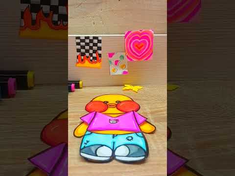 уточка из бумаги #бумага #shortvideo #бумажныекуклы #пжактив