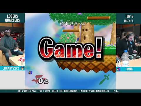 DSEA Winter '23 - LunarySSF2 (Marth) Vs. King (Falco) - Losers Quarters