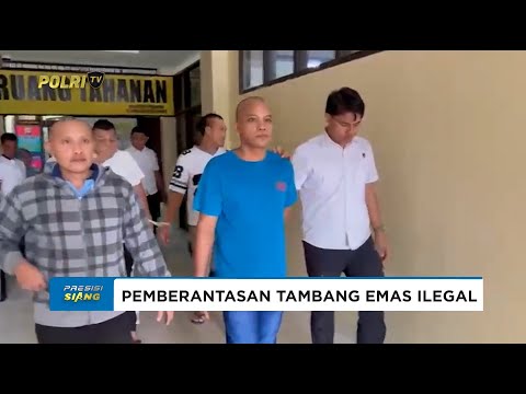 POLDA GORONTALO GEREBEK TAMBANG EMAS ILEGAL