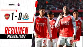 ARSENAL GANÓ POR LA MÍNIMA Y LE SACA 3 PUNTOS AL CITY | Arsenal 1-0 Newcastle | RESUMEN