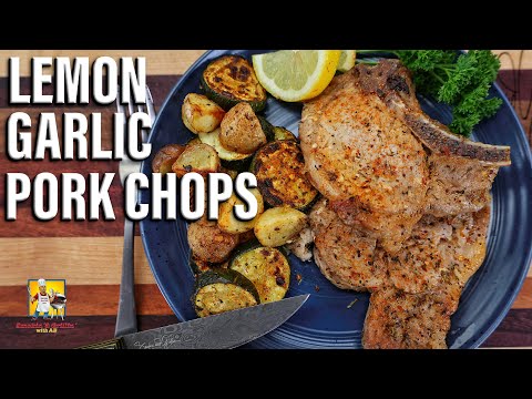 Oven Baked Lemon Garlic Pork Chops - Simple Recipe