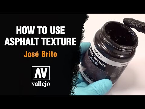 How to use vallejo asphalt texture