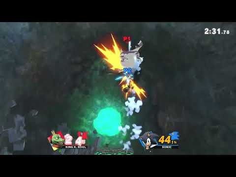 King K Rool gets punished for spamming down air...