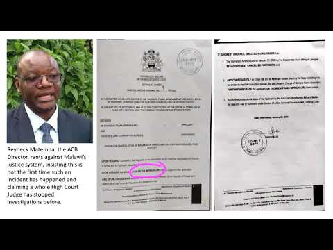 Malawi Anti-corruption Czar Director frustrated