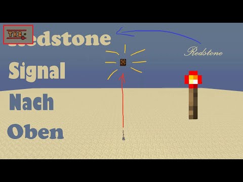 Sekunden Tipps Minecraft (3) - Redstone Signal nach oben leiten