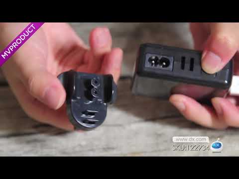 Universal 4-USB Travel AC Power Adapter Charger - Black