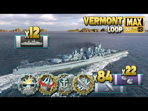 Battleship Vermont: Broadside punisher - World of Warships