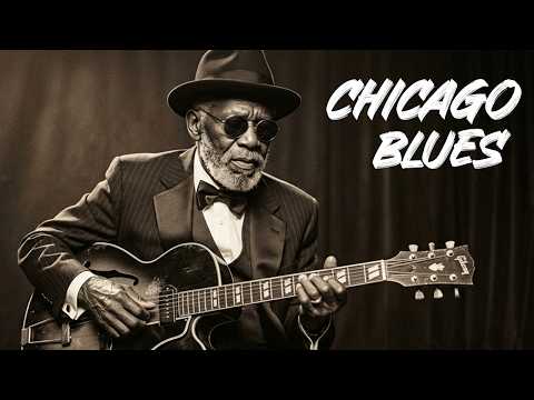 Slow Chicago Blues Guitar & Smooth Jazz for Quiet Midnight Relaxation