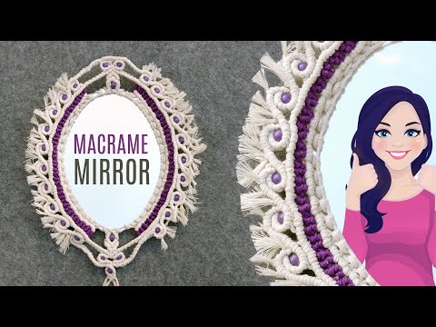 DIY Macrame Wall Hanging Leaves with Flower