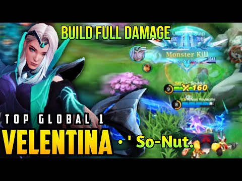 Velentina Build Full Damage Best Build [ Top 1 Global Valentina ] BY pure • ' So-Nut.-Mobile Legends