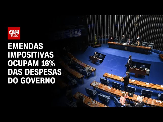 Emendas impositivas ocupam 16% das despesas do governo | CNN 360º