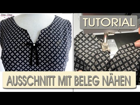Halsausschnitt mit Beleg nähen