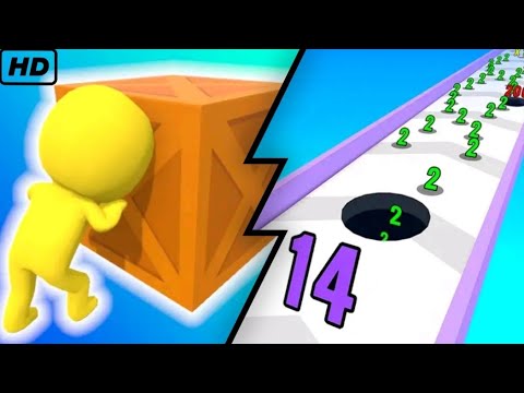 Hole Number Run vs Push Harder 3D - Level Up Runner Man (Freeplay, Max Level)