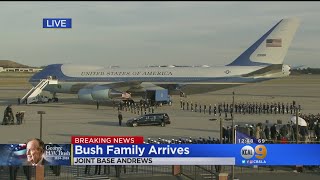 Body Of President George H.W. Bush Arrives In Washington, D.C.