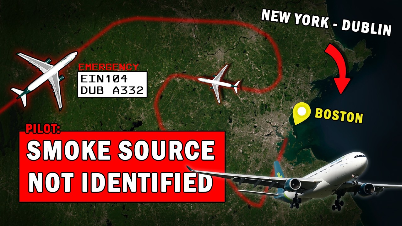 Aer Lingus with Unknown Smoke On Board | Emergency Divert to Boston!