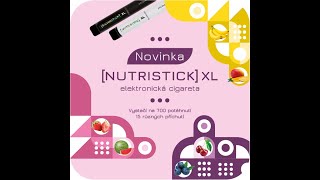 [NUTRISTICK] XL Jednorázová E-cigareta - Vanilka (0mg) - 700+ potahů