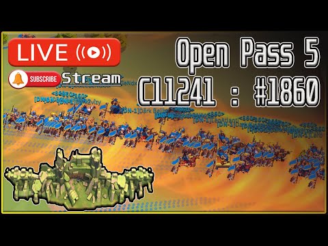 1 VS 3 :Open Pass 5: #1860  #C11241 : 1655 2082 2018 #riseofkingoms