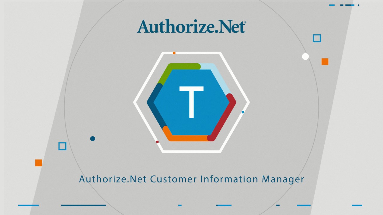 Authorize.Net Customer Information Manager showing stored payment profile with tokenized card, billing address, and ARB recurring billing schedule