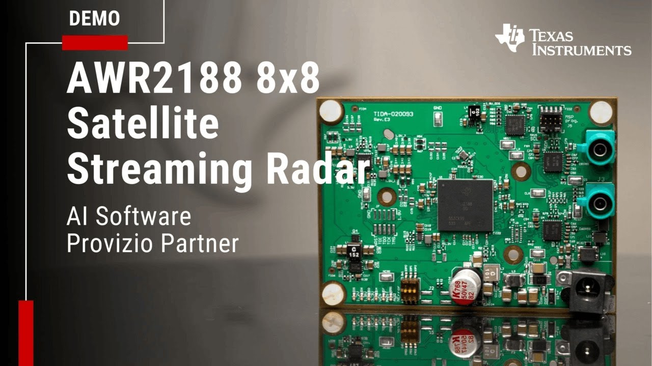 Satellite streaming radar with signal processing software and AI driven perception from Provizio