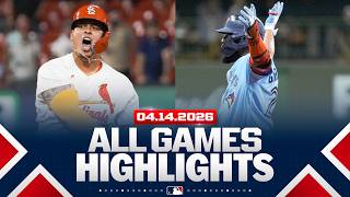Highlights from ALL GAMES on 4/14! (Angels go B2B2B, Cards' walk-off, Toronto's thriller win, MORE!)
