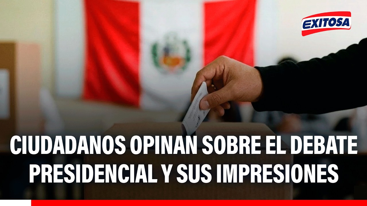 🔴🔵 Ciudadanos opinan sobre debate presidencial y sus impresiones: "Tendré que decidir el mismo día"